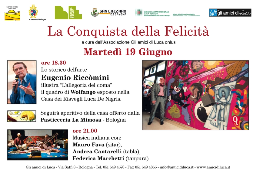 Casa dei risvegli Riccòmini racconta LAllegoria del Coma di Wolfango locandina