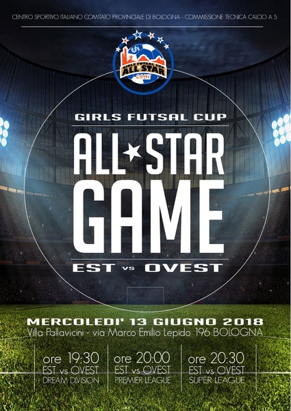 Girls Futsal Cup est vs ovest nellAll Star Game