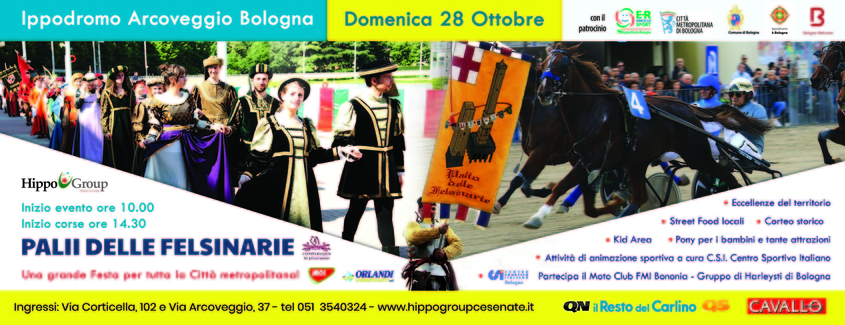 Grande Festa delle Felsinarie domenica 28 ottobre