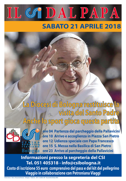 Manifesto CSI dal Papa