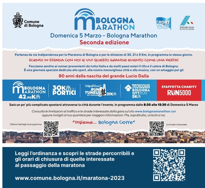 marathon modifiche del traffico