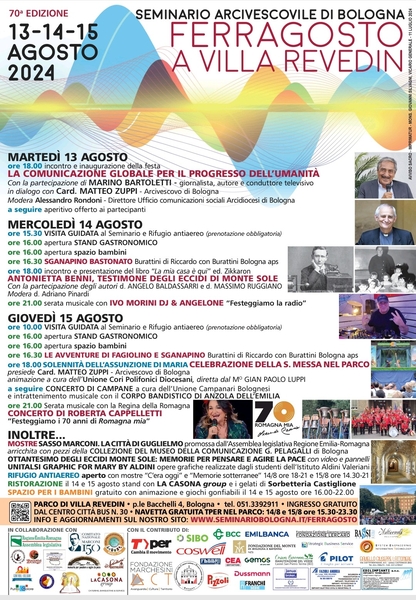 Torna Ferragosto a Villa Revedin dal 13 al 15 agosto. 2