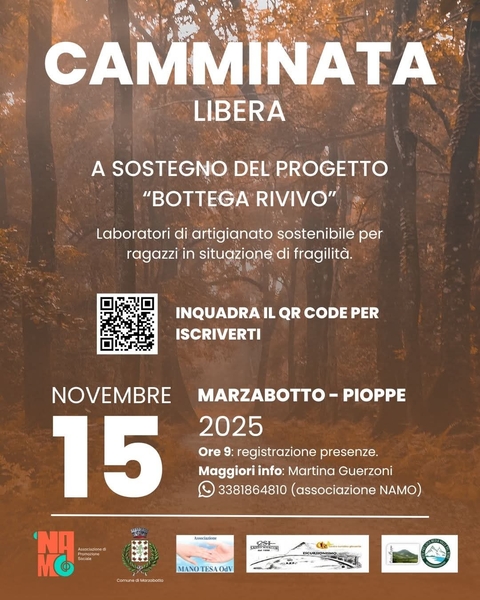 𝐂𝐚𝐦𝐦𝐢𝐧𝐚𝐭𝐚 𝐝𝐢 𝐫𝐚𝐜𝐜𝐨𝐥𝐭𝐚 𝐟𝐨𝐧𝐝𝐢 𝐚 𝐟𝐚𝐯𝐨𝐫𝐞 𝐝𝐞𝐥 𝐩𝐫𝐨𝐠𝐞𝐭𝐭𝐨 𝐁𝐎𝐓𝐓𝐄𝐆𝐀 𝐑𝐢𝐕𝐢𝐯𝐨 2