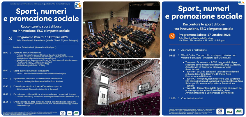 Raccontare lo Sport di Base a Bologna levento del Csi Nazionale per le Politiche ESG