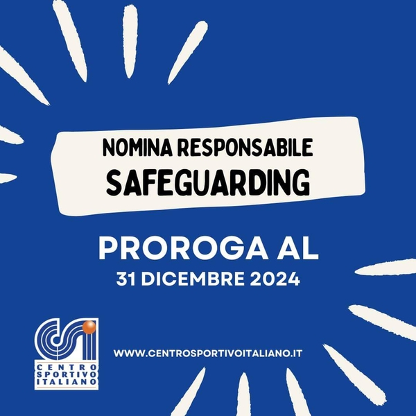 Safeguarding rinviato al 31 dicembre il termine per le Asd